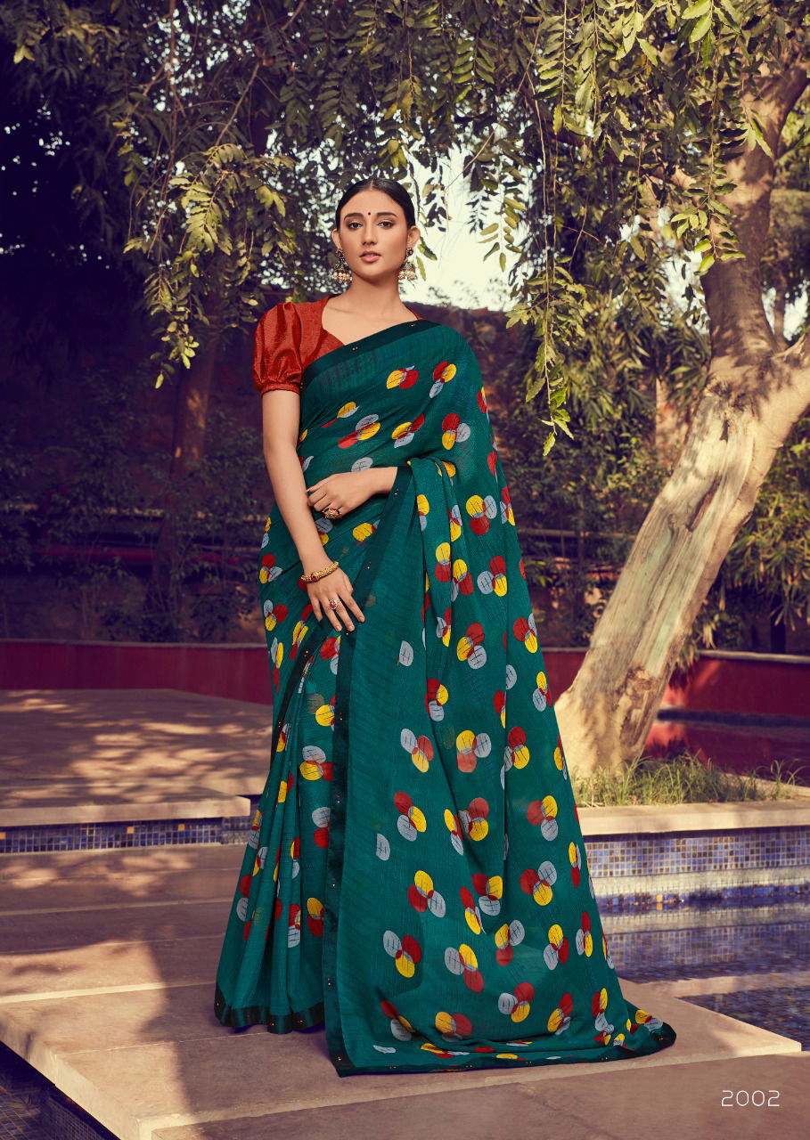 Kashvi Zubaida 2  Latest Fancy Designer Georgette Printed Saree Collection